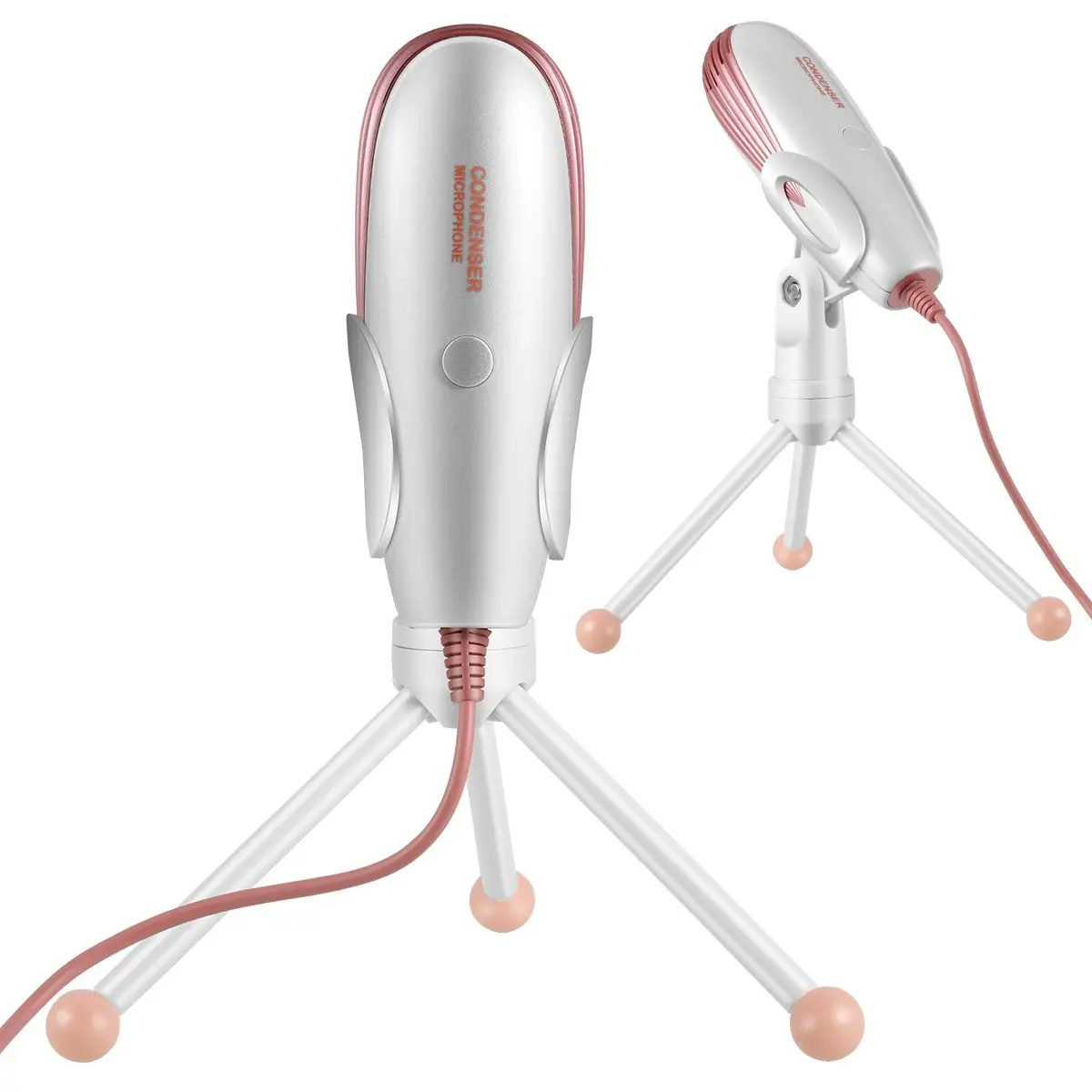 HOT-Condenser Microphone SF-500 Omnidirectional With Foldable for Camgirl Web-Cast Live Broadcast Tripod Holder Microphones | Электроника