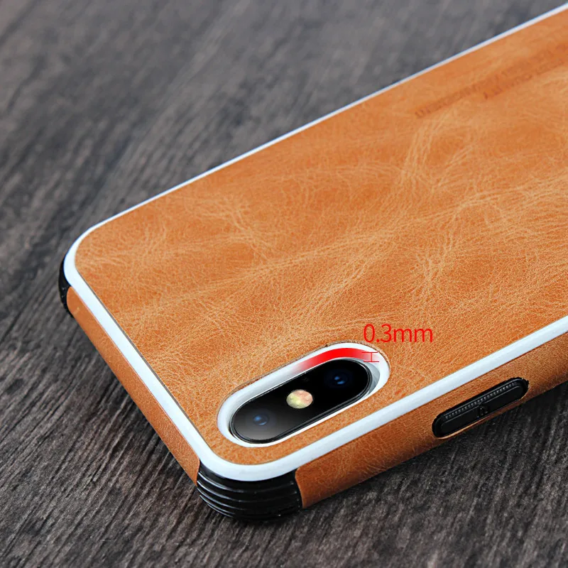 Для iphone XS Max случае Подлинная Кожаный чехол для X XR Роскошный телефон x Бизнес