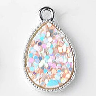 Silver 10 шт./лот черный металлический Краска в баллоне-распылителе пчелы пуговицы из горного хрусталя ремесла Сделай Сам плоский Скрапбукинг кнопки Home Decor аксессуары - Цвет: Silver