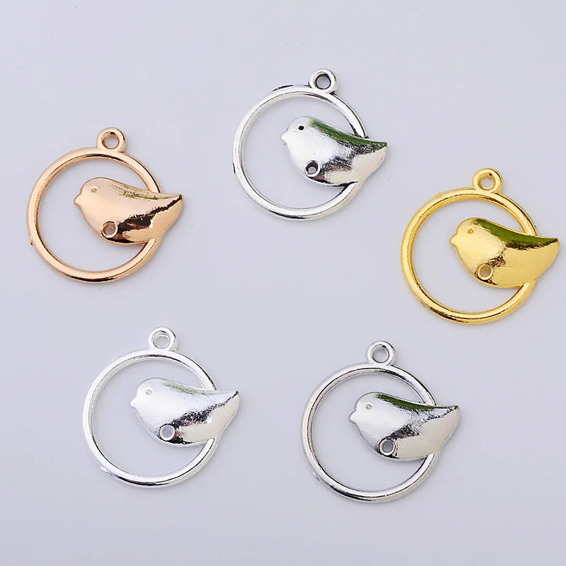 10pcs ZHU RU 18mm Hot sale Cute little magpie swallow birdie bird standing jewelry findings for DIY Fashion Necklace earring | Украшения и