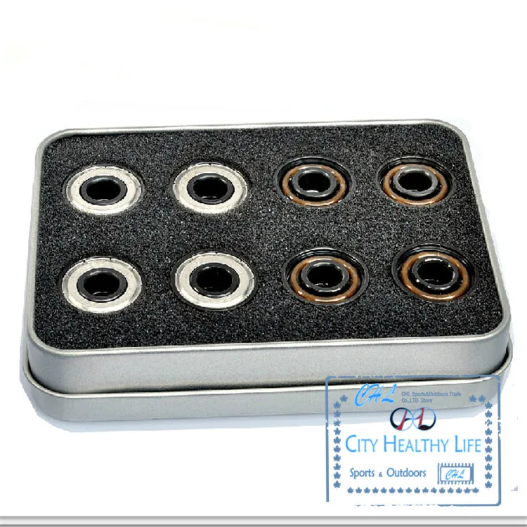 16 шт. белые керамические роликовые туфли BSB для катания на роликах подшипник 608