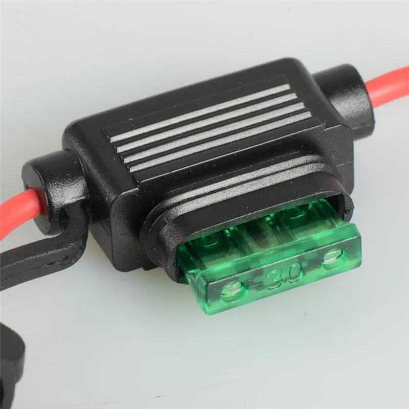 Автомобильный Средний предохранитель 14AWG 30 А стандартного типа водонепроницаемый Встроенный держатель