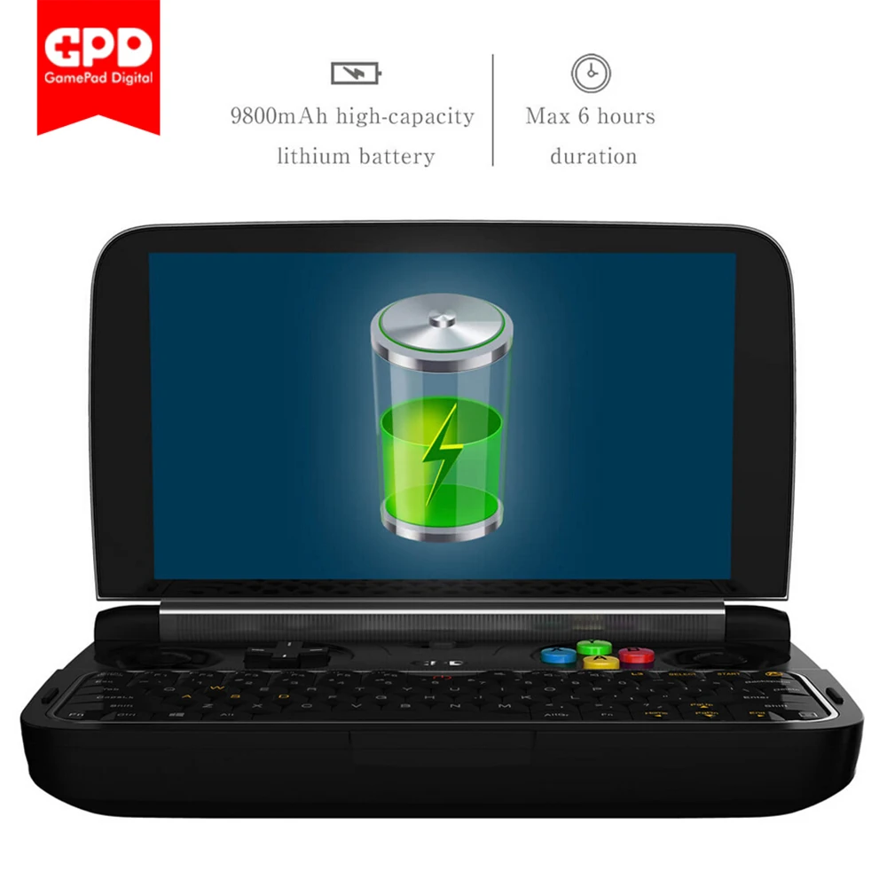 GPD WIN 2 Win2 6 дюймов игровой геймпад ручные мини ноутбуки ноутбук Windows10 8 ГБ/128 ГБ четырехъядерный 2,4G/5G двухдиапазонный сенсорный экран