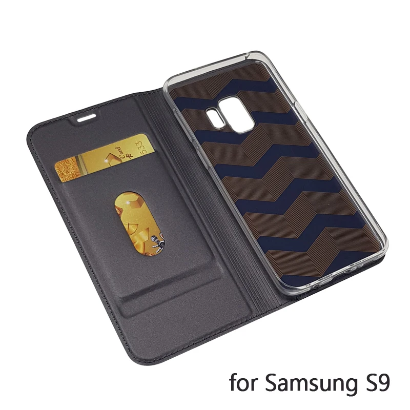 Роскошный чехол-бумажник для samsung S9 Plus из натуральной кожи для Galaxy S9, Защитный Тонкий флип-чехол для телефона
