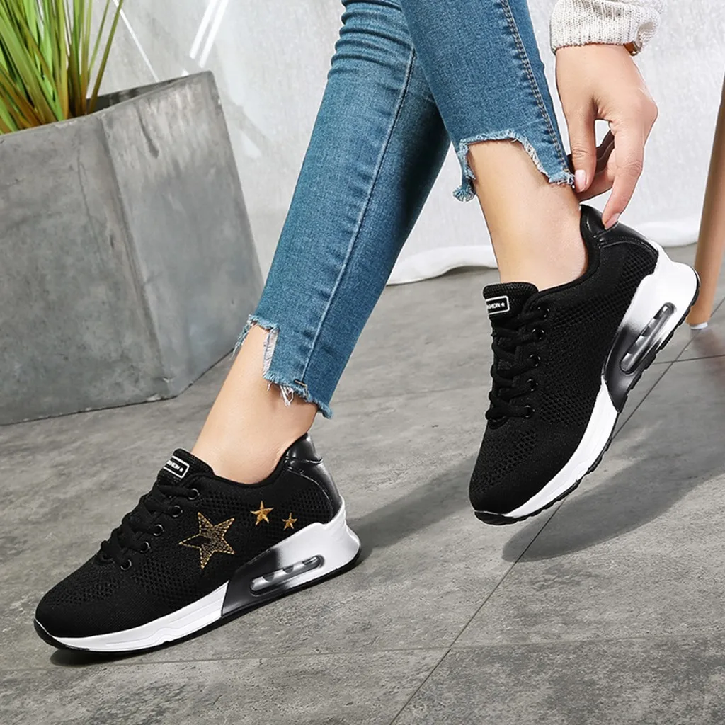 SAGACE/Женская Тканевая обувь Хлопковая повседневная без шнуровки со звездами для