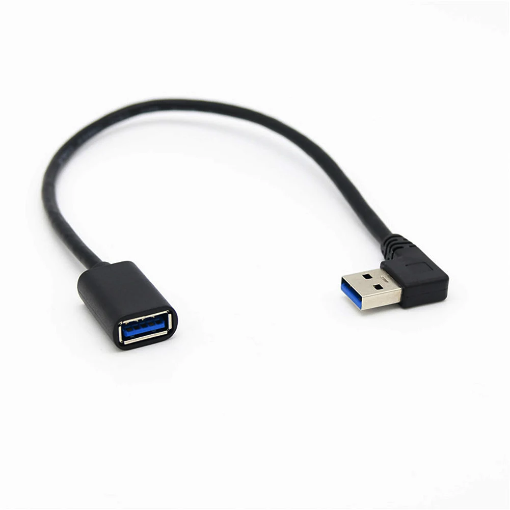 Right Angle 90 Degree USB 3.0 Extension CableMale to Female Super Speed 5Gbps Data Charging Cables | Компьютеры и офис