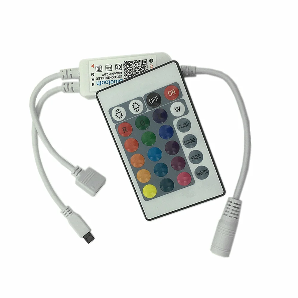 DC5 24V RGB RGBW световая панель Bluetooth LED контроллер струнная музыка ИК пульт диммер 3