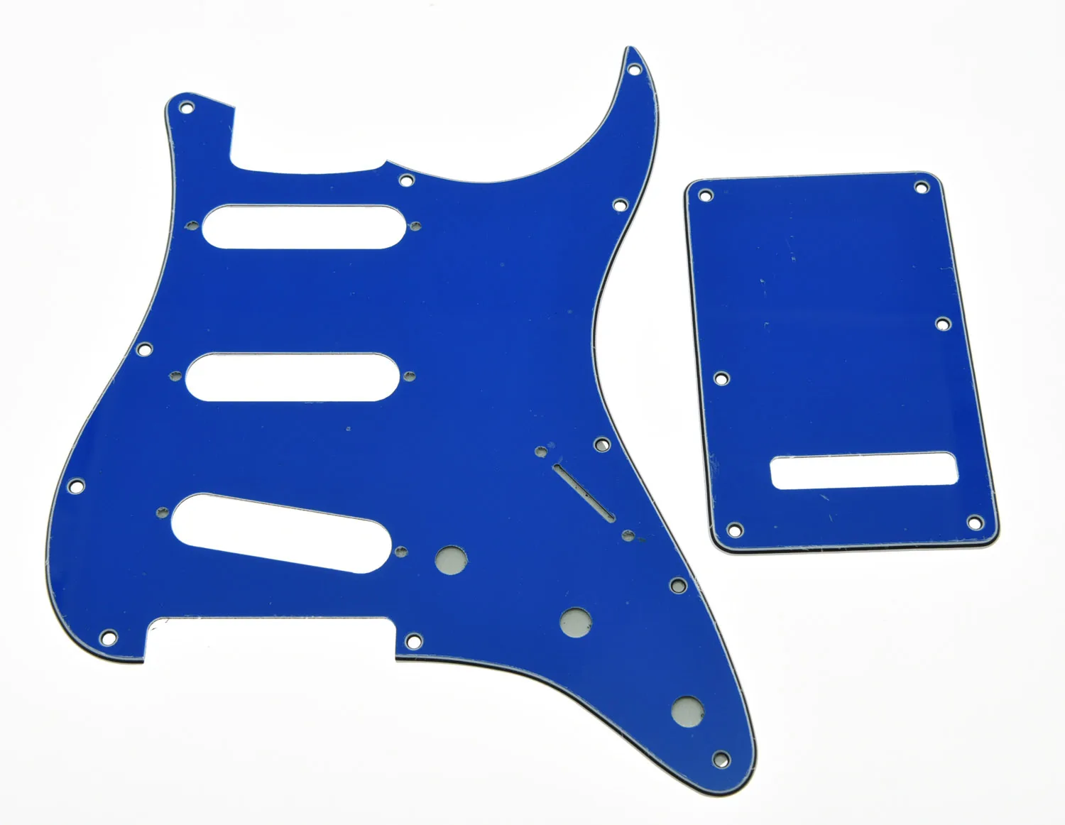 

Blue ST Style SSS Guitar Pickguard,Trem Cover,Screws Fits For Strat