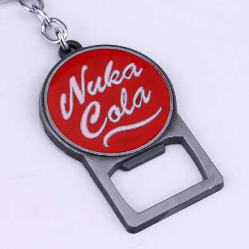 Новинка, Nuka Cola брелок для бутылок, открывалка для бутылок, брелок для ключей для женщин и мужчин, автомобильный брелок, ювелирные аксессуары