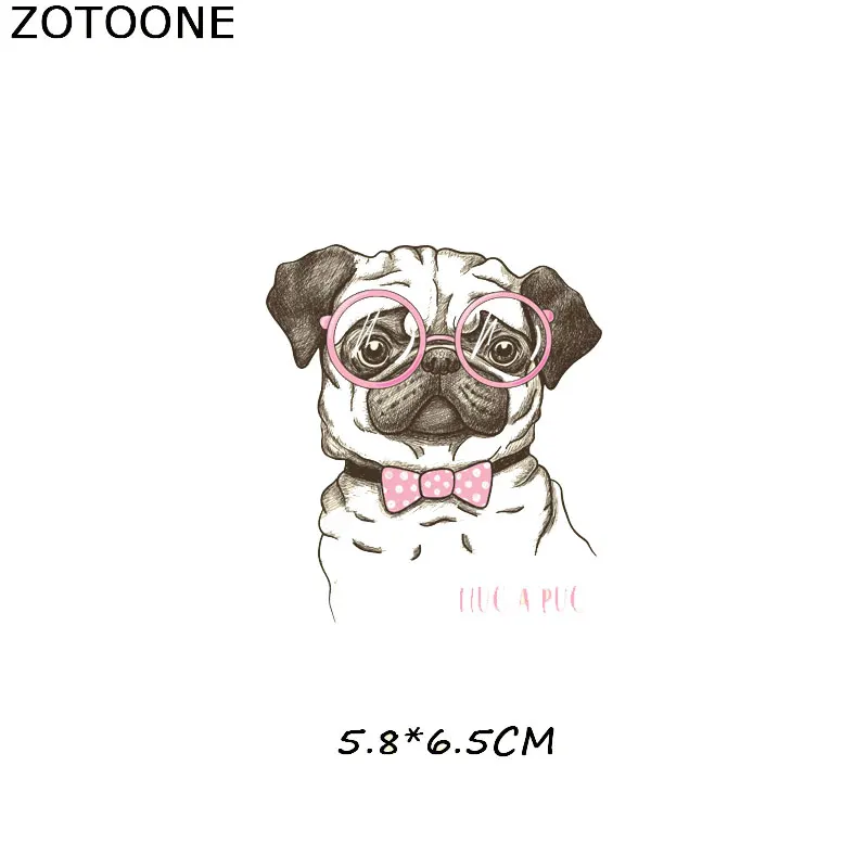 ZOTOONE с милой собачкой Переводные железные для одежды теплопередачей DIY футболка