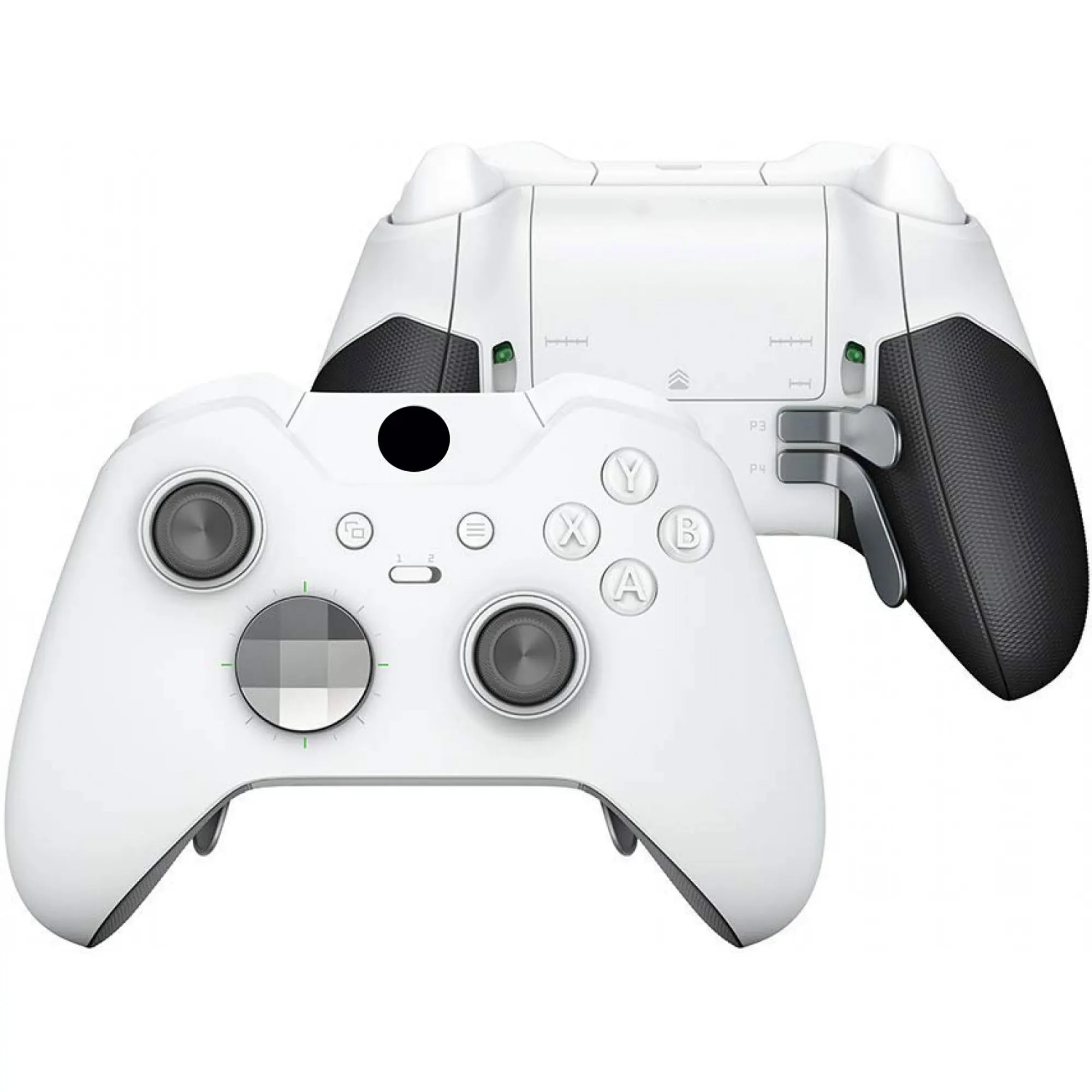 Корпус для Xbox One Elite контроллер задняя крышка чехол LB RB Кнопка бампера прорезиненные ручки Swap Thumbstick белый