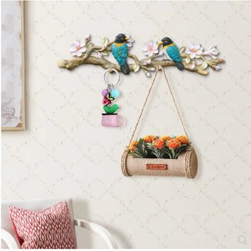 

European decorative key hook, wall hanging bird crafts, wall decoration hanger