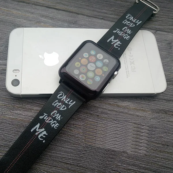 Type A Натуральная кожа для Apple Watch Series 4 живопись стиль часы ремешок для Apple Watch Series 1 2 3 часы ремешки для часов 38 мм 42 мм - Цвет ремешка: Type A