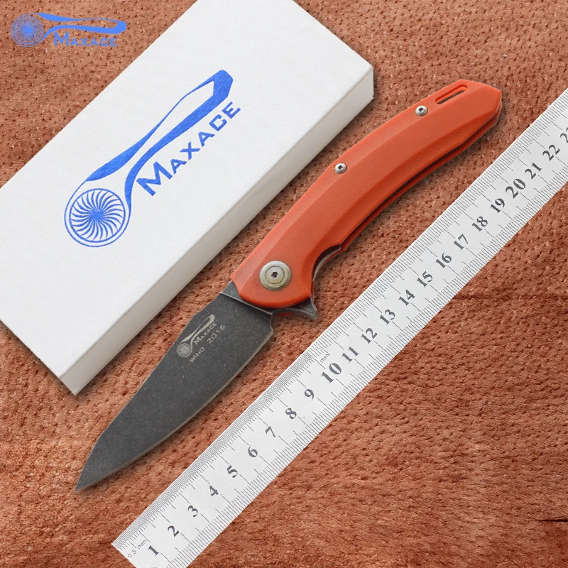 Бесплатная доставка складной нож Maxace Wind Flipper лезвие: 100% S35VN Ручка: G10 карманные