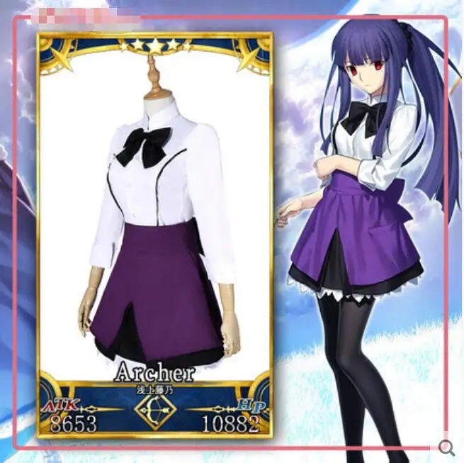 Горячее аниме Fate/Grand Order COSPLAY Asagami Fujino COS хэллоуивечерние НКА Косплей Повседневная