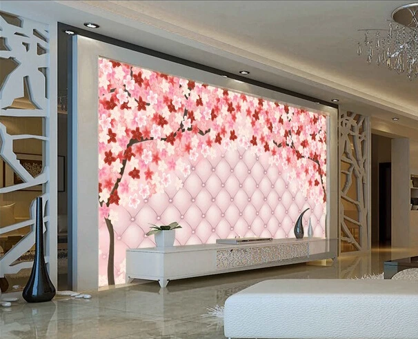 Обои с цветочным принтом на заказ обои розовыми цветами для гостиной спальни