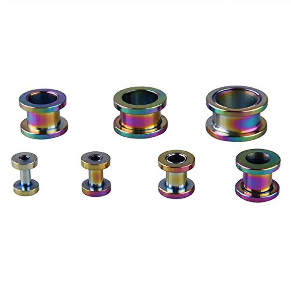 Расширитель для ушей из титановой стали 7 шт. | Украшения и аксессуары