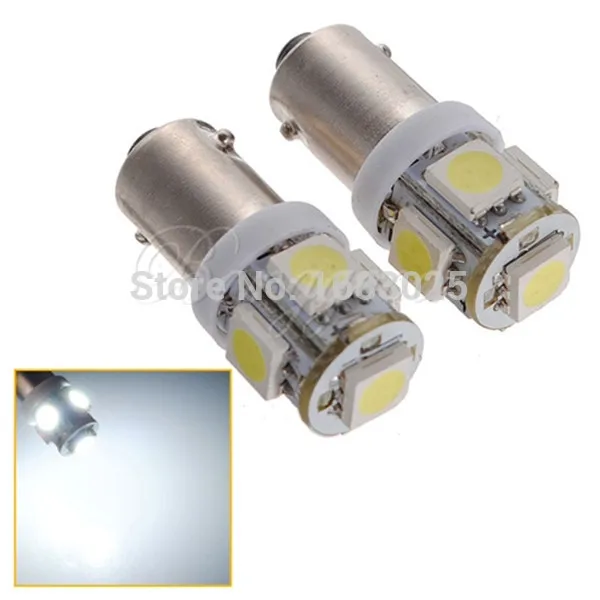2 шт./лот T11 BA9S 5 светодиодный 5050 SMD белый автомобильный клиновидный бортовой светильник лампа DC12V
