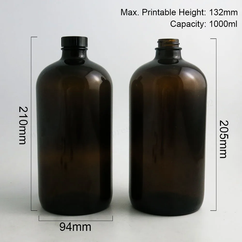 2 шт. многоразовые круглые стеклянные бутылки объемом 1000 мл 33 унции | Красота и