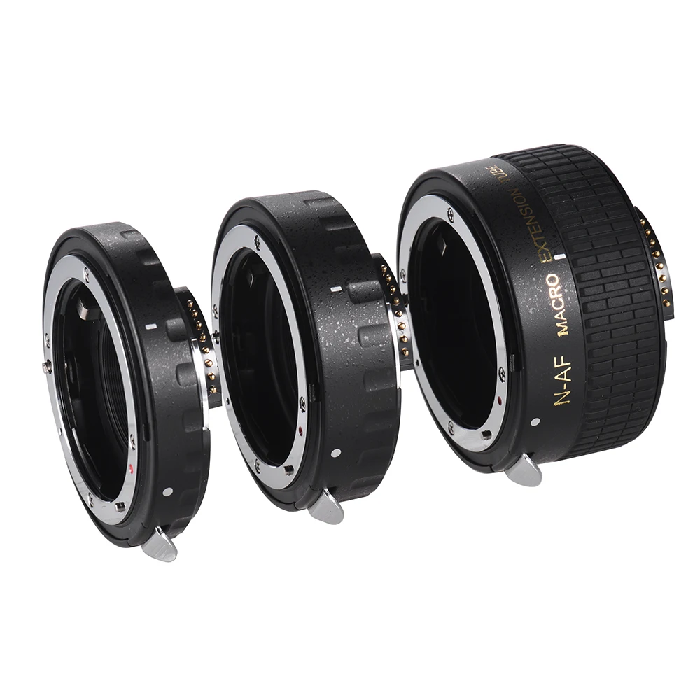Andoer Авто фокус медь AF макрообъектив Удлинительное Кольцо с чехлами для Nikon D5500 D5600 D5100 D5300 D3300AL Объективы