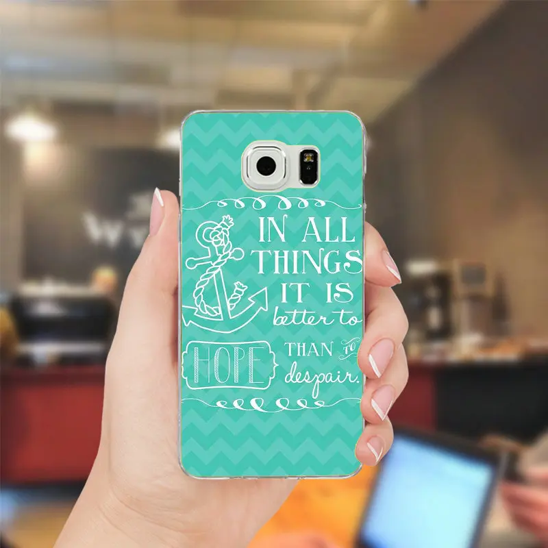 Красивые птицы и якорь Мягкий мобильный чехол для телефона samsung Galaxy Note 2 3 4 5 8 S2 S3 S4