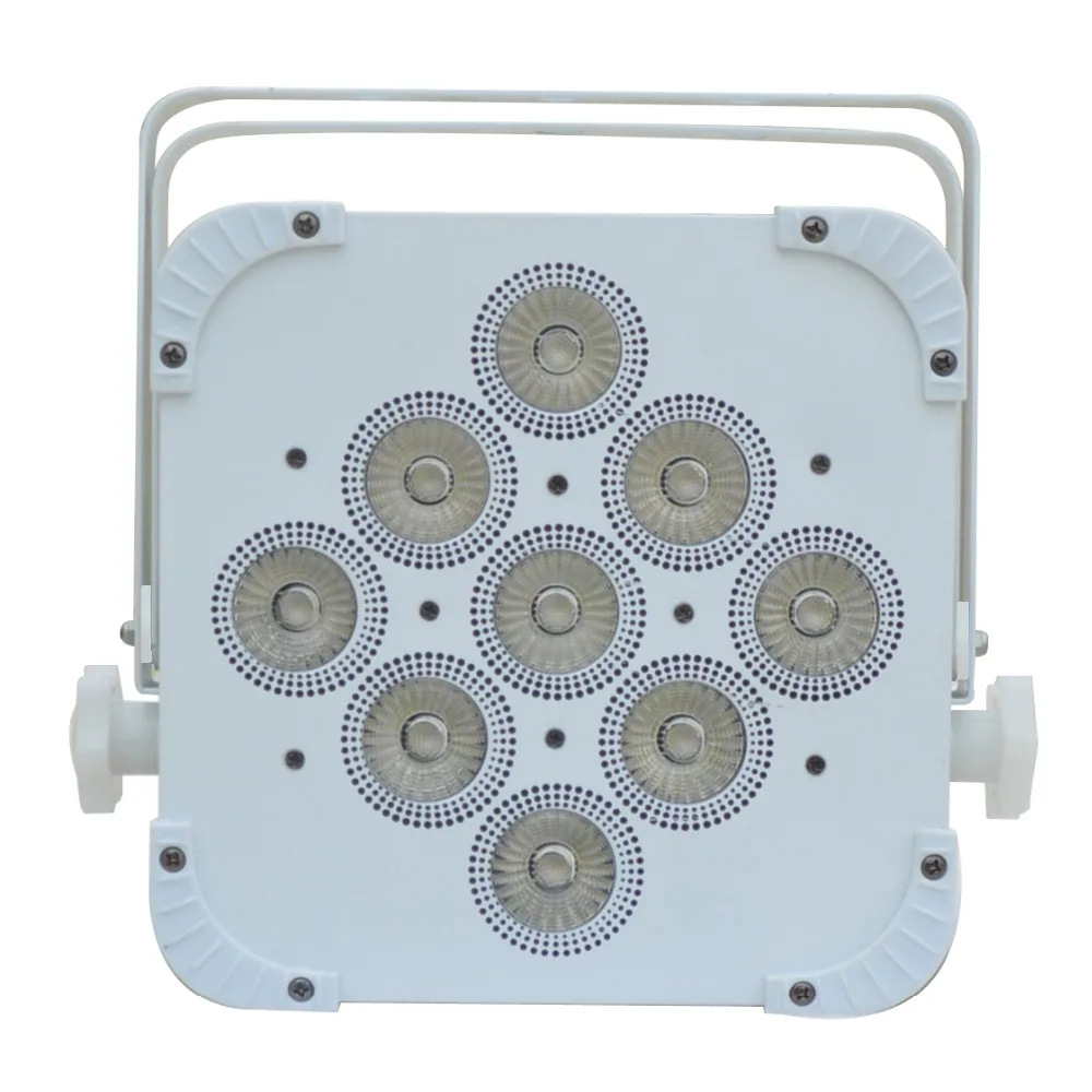 RGBW 4в1 плоский Led Par свет 9x12 Вт DMX 4CH/7CH низкий уровень шума без мерцания для кино