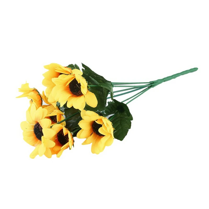 Искусственные цветы 7 вилок Свадебный декор венок сделай сам зажим красота