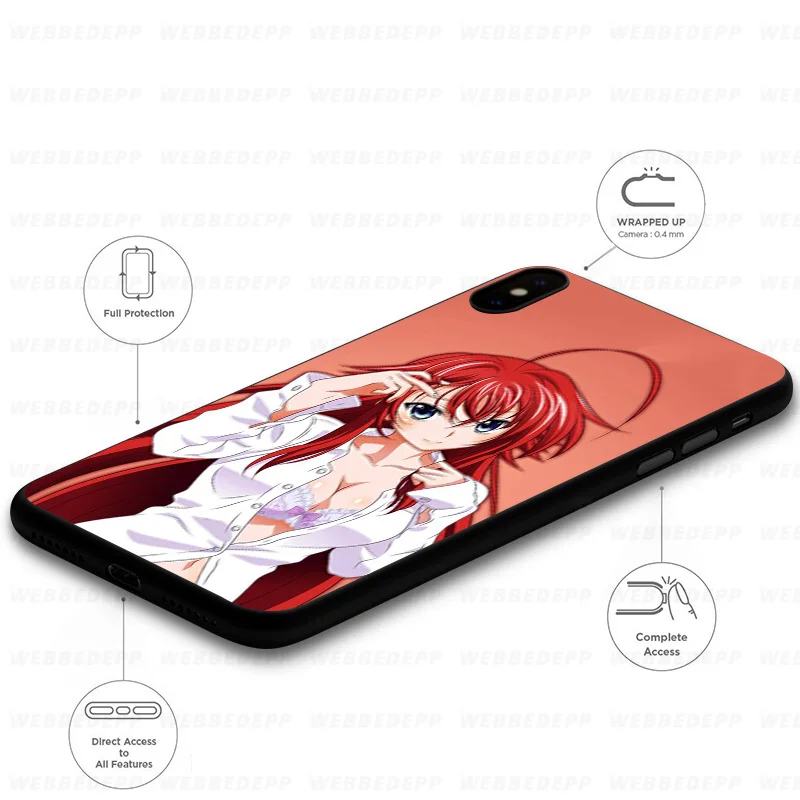 Мягкий школьный чехол WEBBEDEPP DxD для Xiaomi Mi 9T 9 8 SE 6 A1 A2 A3 Lite MiA1 MiA2 MiA3 F1 MAX 3 Mi8 CC9E CC9 |