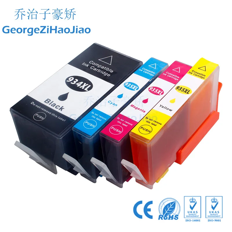 4 шт. 935 934XL картридж совместимый для HP934 HP935 Officejet pro 6230 6830 6835 6812 6815 принтер