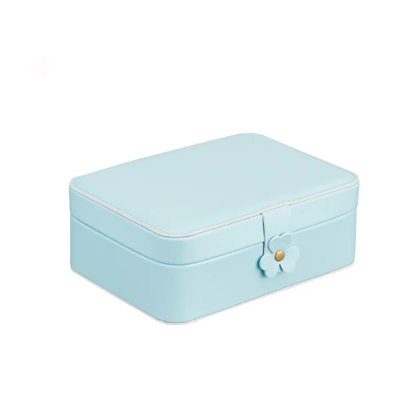 Новинка 2020 двухслойная шкатулка из искусственной кожи большая емкость кольцевые