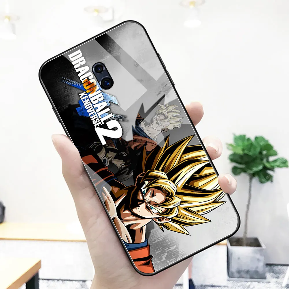 Для Oppo R17 Чехол со стеклянной задней частью аниме dragon ball чехол для R9 R9S R11 R11S Plus R15 F9