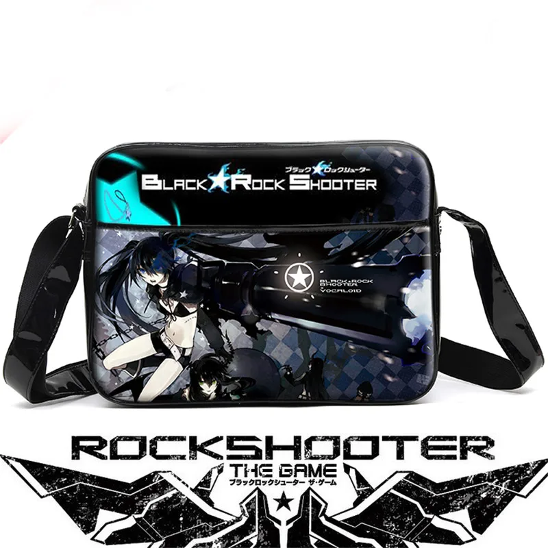 Черная Рок Шутер унисекс мультфильм аниме косплей сумка-мессенджер
