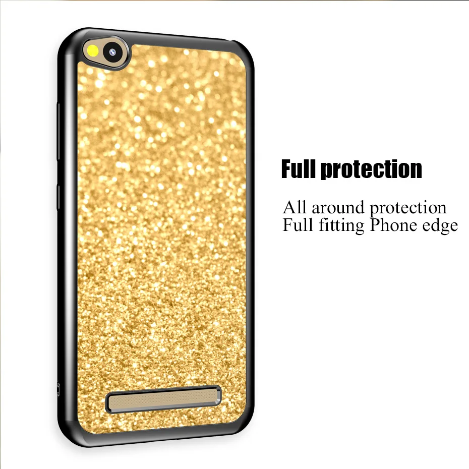 For Xiaomi Redmi 4A 4X 6A Case Soft Silicone Bling shinning Phone Cases Note 4 Mi 8 CaseCover Glitter |