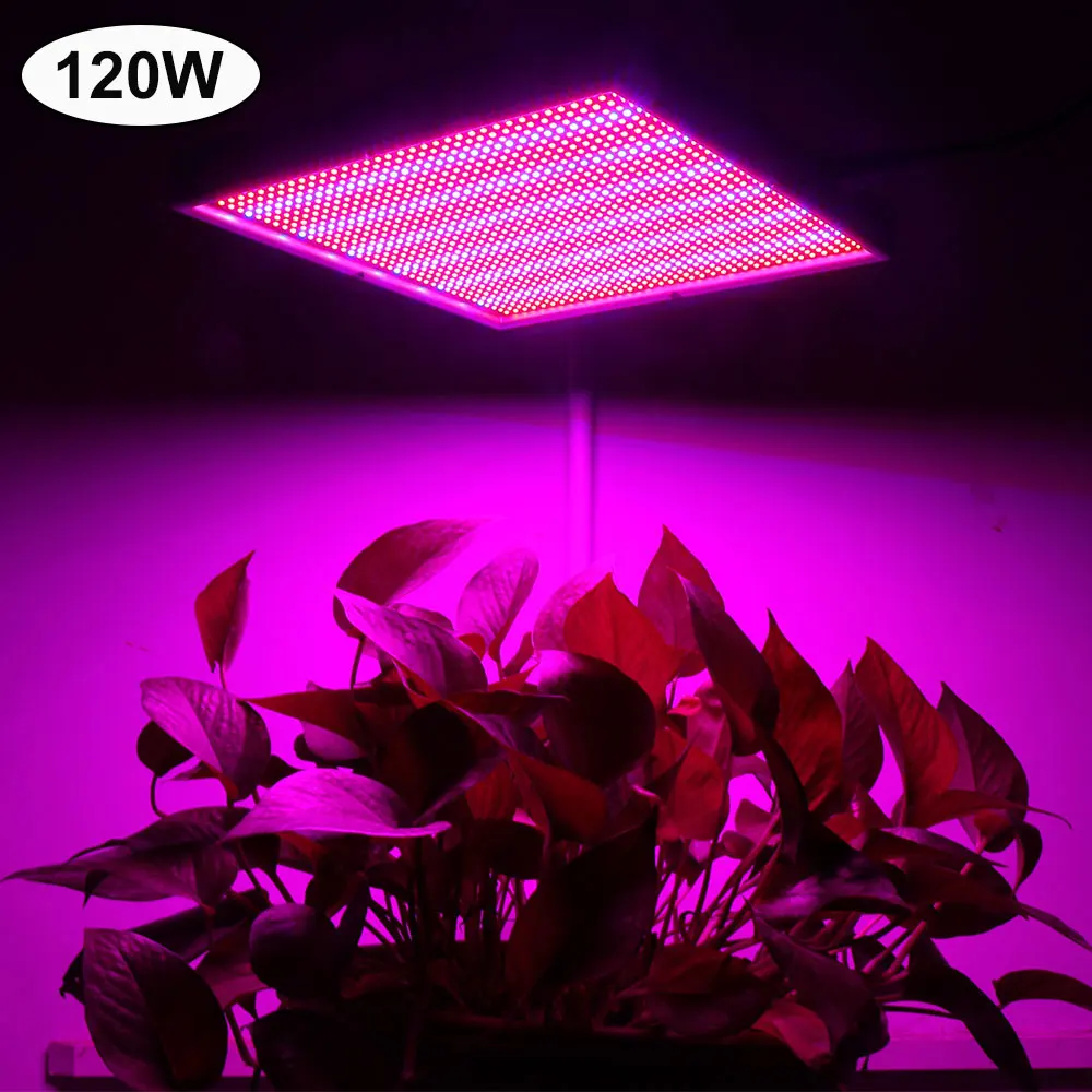 Светодиодная лампа для выращивания растений 2 шт./лот 120 Вт 1155Red 210 синий AC85 265