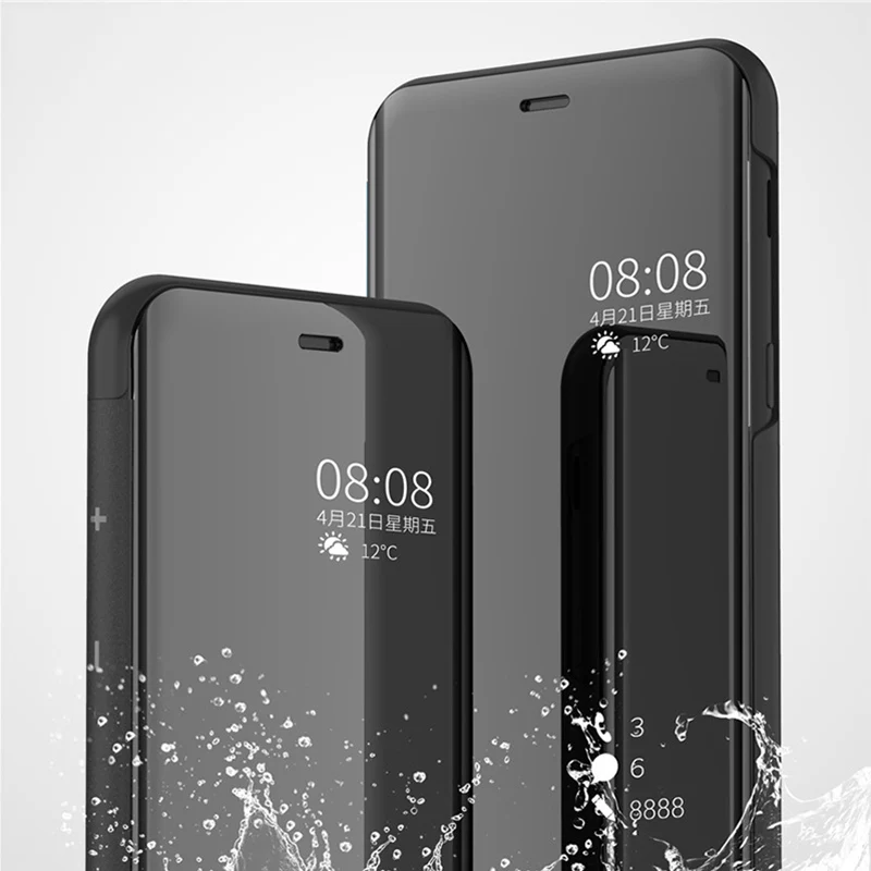 Сенсорный флип-чехол с подставкой для huawei P20 P10 mate 10 9 Pro P, умный зеркальный чехол для Hawei honor 9i V10 P9 P8 lite Plus y6