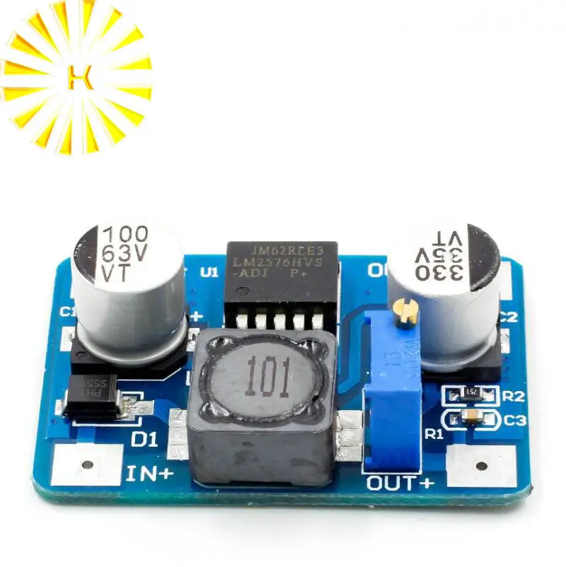 

2016 Новый LM2576HV понижающий модуль DC-DC 5-60V вход 1,25 V-30 V Выход Горячая продажа разъем