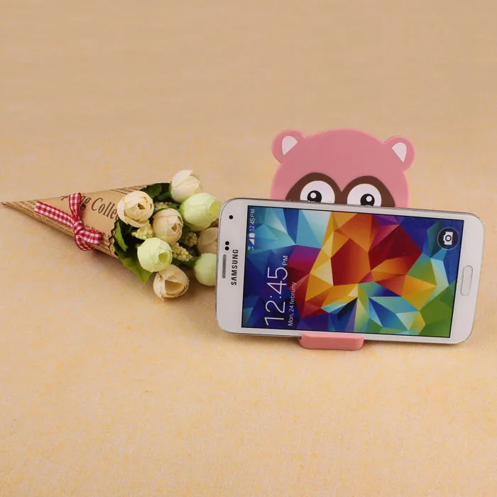 Cartoon Small Raccoon Cellphone Holder Tablet Support Bracket With Mirror | Мобильные телефоны и аксессуары