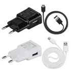Зарядное устройство с USB-кабелем для Samsung Galaxy A7 2018 S3 S4 S6 S7 Edge S8 Plus A3 A5 2016 J1 J3 J5 J7 neo J2 Grand Prime J7