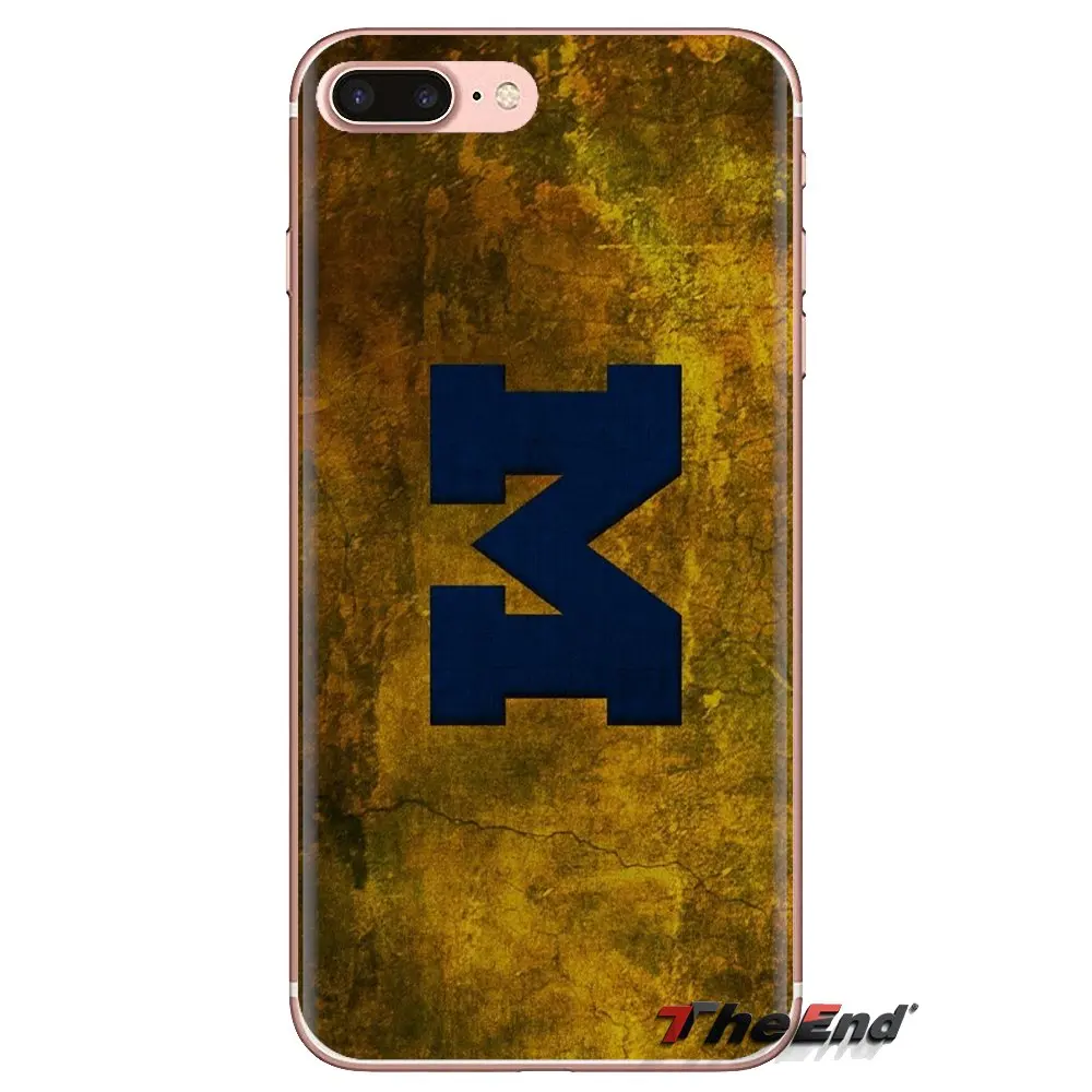 Для Samsung Galaxy J1 J2 J3 J4 J5 J6 J7 J8 Plus 2018 Prime 2015 2016 2017 мягкие чехлы Go Blue Michigan Wolverines M logo |