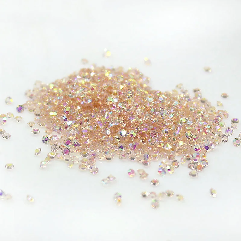 Цюань Роуз AB 1440 шт. Micro Diamond DIY Гвозди Стразы кристалл не исправление нужно клея