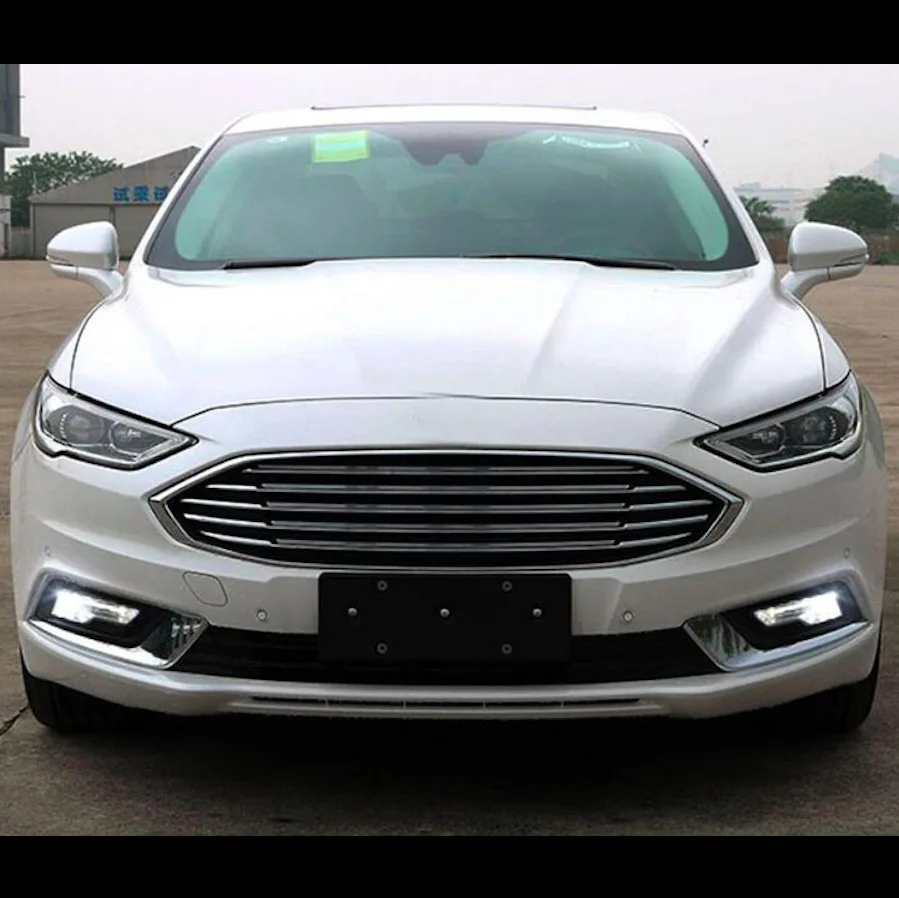 2 шт. светодиодный противотуманный фонарь в сборе для Ford Fusion 2018 DRL Противотуманные