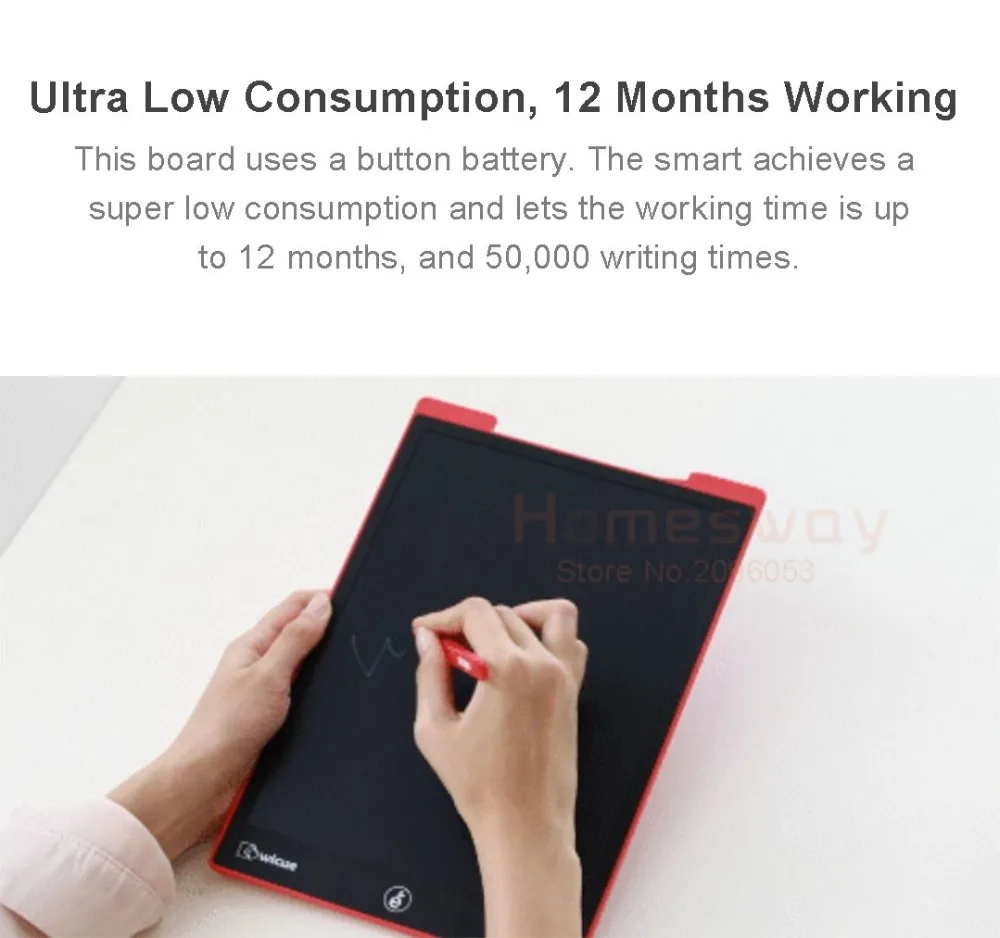 Xiaomi Mijia Youpin Wicue lcd почерк доска для письма планшет 12 дюймов без подсветки 5-й мягкий экран технология образовательный инструмент