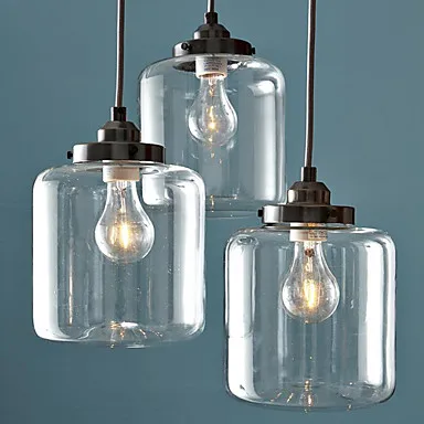 

Nordic Loft Iron Glass Retro Droplight Industrial Vintage LED Pendant Light Fixtures For Living Dining Room Hanging Lamp