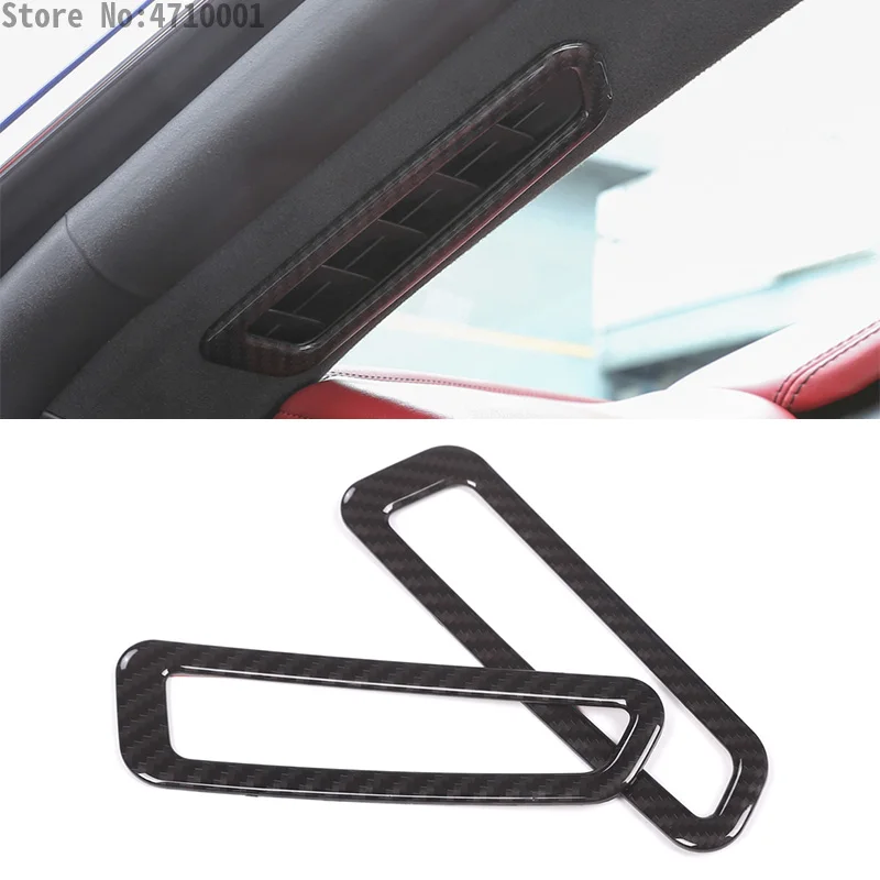 

Carbon Fiber For Maserati Levante 2016-2018 Car A Column Air Conditioning Outlet Vent Frame Cover Trim Auto Accessories
