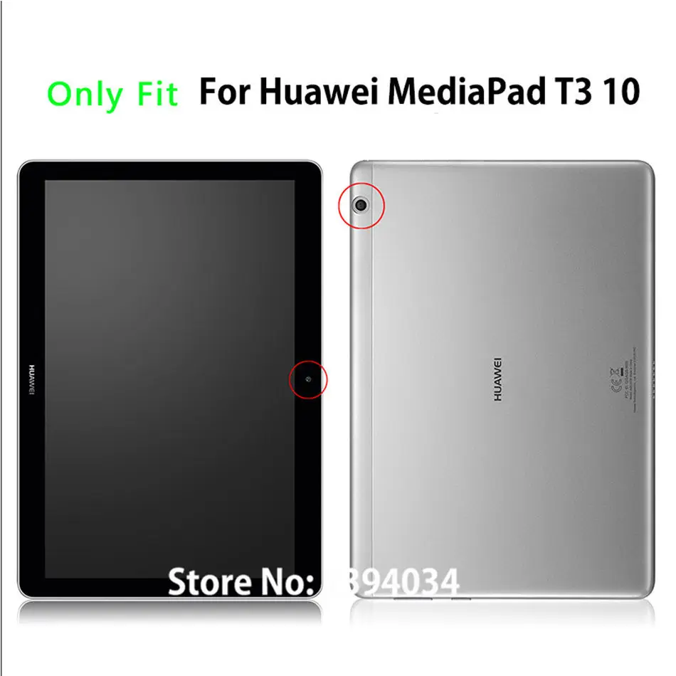 Тонкая Раскрашенная чехол для huawei MediaPad T3 10 AGS-W09 AGS-L09 AGS-L03 9," принципиально для чехол для игровой площадки 2 9,6 в виде ракушки+ Защитная пленка на экран+ подставка для ручек