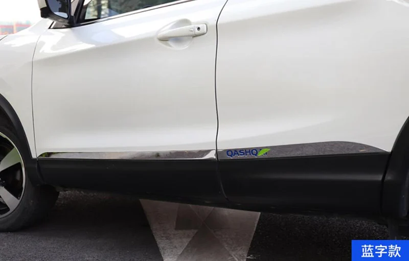 Стайлинг автомобиля нержавеющая стальная наружная дверь отделка тела литье