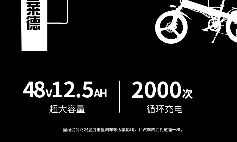 Электрический велосипед 20 дюймов алюминиевый складываемый Электрический велосипед 48V12. 5A литиевая батарея 350 Вт Мощный скутер горный электровелосипед