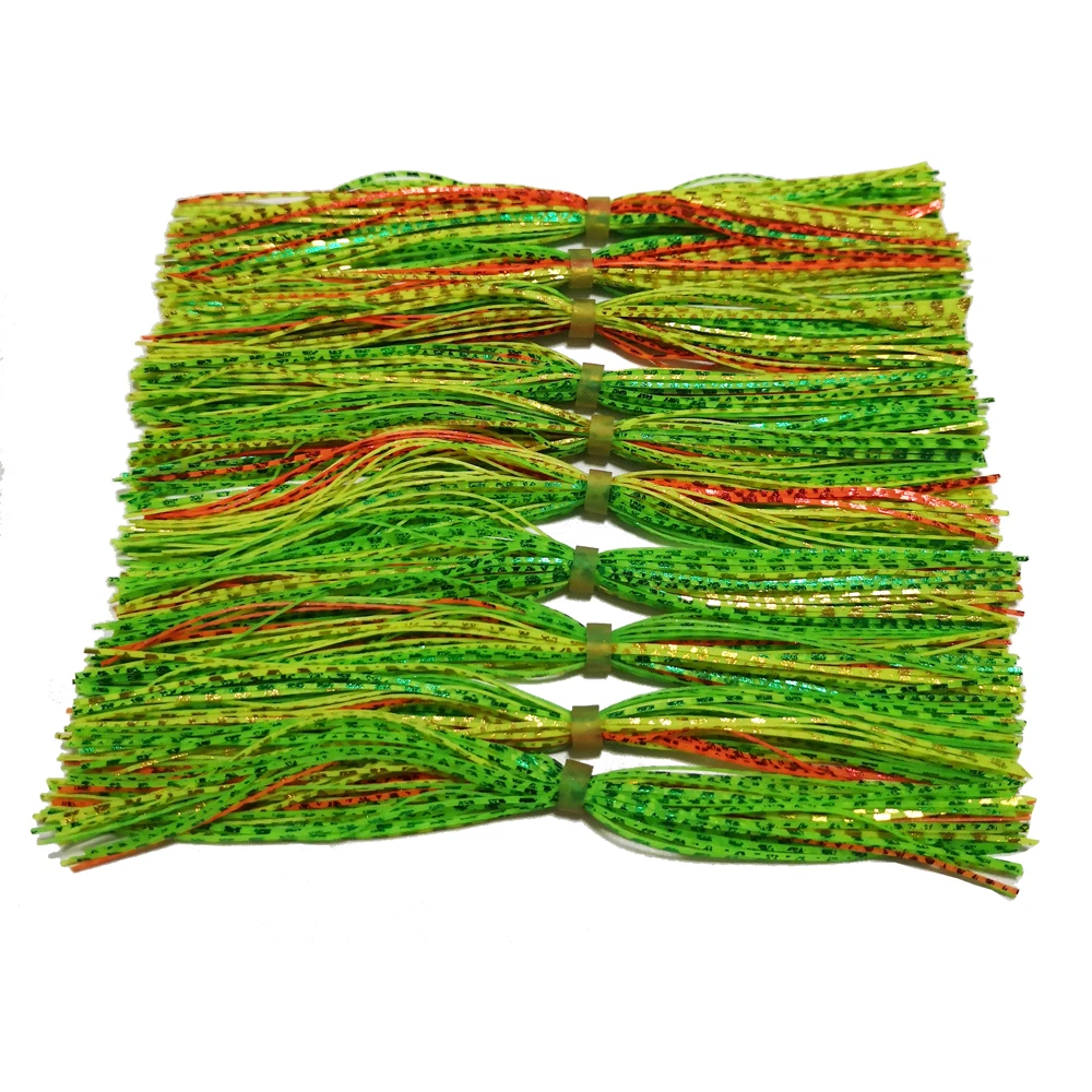 10 пучков 44/49 прядей SF032 Силиконовые юбки рыболовные аксессуары DIY Buzzbaits Spinner Buzz Bait