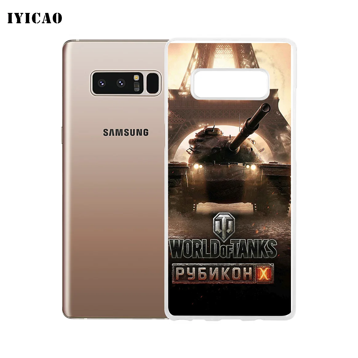 Мягкий силиконовый чехол для телефона IYICAO World of Tanks Samsung A5 A6 Plus A7 A8 A9 J3 J5 J7 Note 8 9