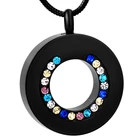 Разноцветное женское роскошное колье с круглым кристаллом для украшения животных